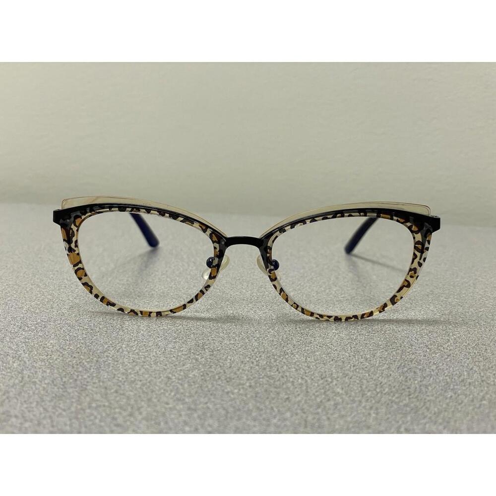 Jean Lafont Eyeglasses Brigitte 380 Leopard/Black Cat Eye Frame France 52-18 134